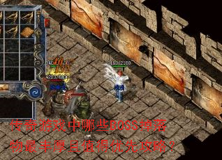 传奇游戏中哪些BOSS掉落物最丰厚且值得优先攻略? 传奇游戏中哪些BOSS掉落物最丰厚且值得优先攻略?