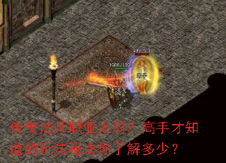 传奇法师职业太弱?高手才知道的玩法秘诀你了解多少? 传奇法师职业太弱?高手才知道的玩法秘诀你了解多少?