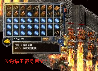 多钩猫王藏身何处? 多钩猫王藏身何处?