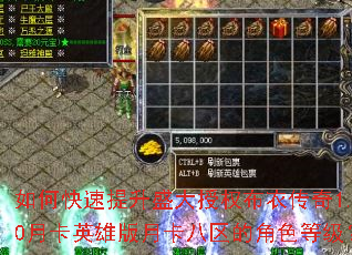 ��ο�������ʢ����Ȩ���´���1.70�¿�Ӣ�۰��¿������Ľ�ɫ�ȼ���