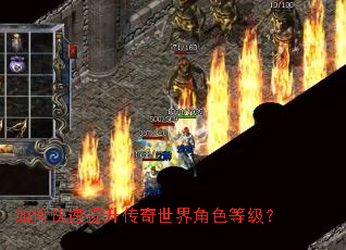 如何快速提升传奇世界角色等级? 如何快速提升传奇世界角色等级?