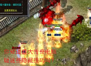 你知道盛大传奇电脑版这些隐藏技巧吗? 你知道盛大传奇电脑版这些隐藏技巧吗?