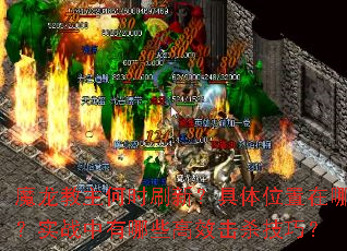 ħ��������ʱˢ�£�����λ�����ģ�ʵս������Щ��Ч��ɱ���ɣ�