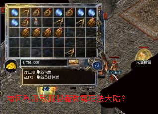 如何利用私服秘籍称霸玛法大陆? 如何利用私服秘籍称霸玛法大陆?