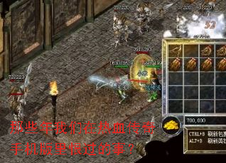 那些年我们在热血传奇手机版里恨过的事? 那些年我们在热血传奇手机版里恨过的事?