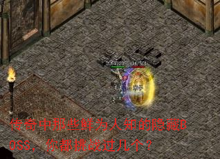 传奇中那些鲜为人知的隐藏BOSS,你都挑战过几个? 传奇中那些鲜为人知的隐藏BOSS,你都挑战过几个?