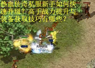 热血传奇私服新手如何快速升级？高手战力提升与装备获取技巧有哪些？
