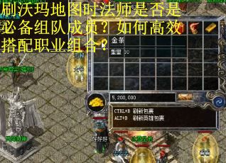 刷沃玛地图时法师是否是必备组队成员？如何高效搭配职业组合？