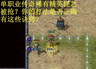 单职业传奇稀有精英怪总被抢？你的打法是否正确有这些诀窍？